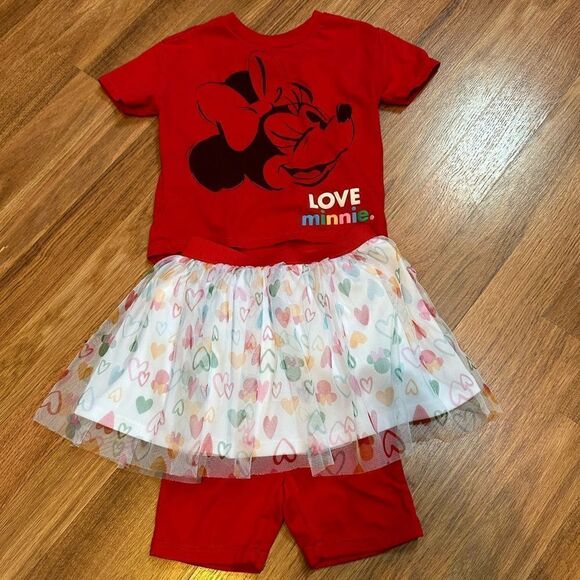 Minnie Mouse Toddler outfit - Red & white Size 3T - Picture 2 of 6